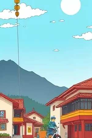 《折叠山海》封面：折叠成册的山海长卷